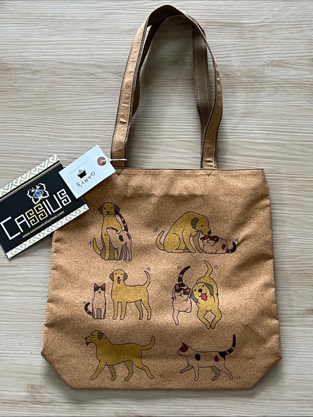 CASSIUS ECO FASHION Natural Cork Animal Tote